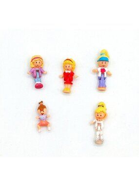 Vintage 90s Polly Pocket Lot of 5 Replacement figures